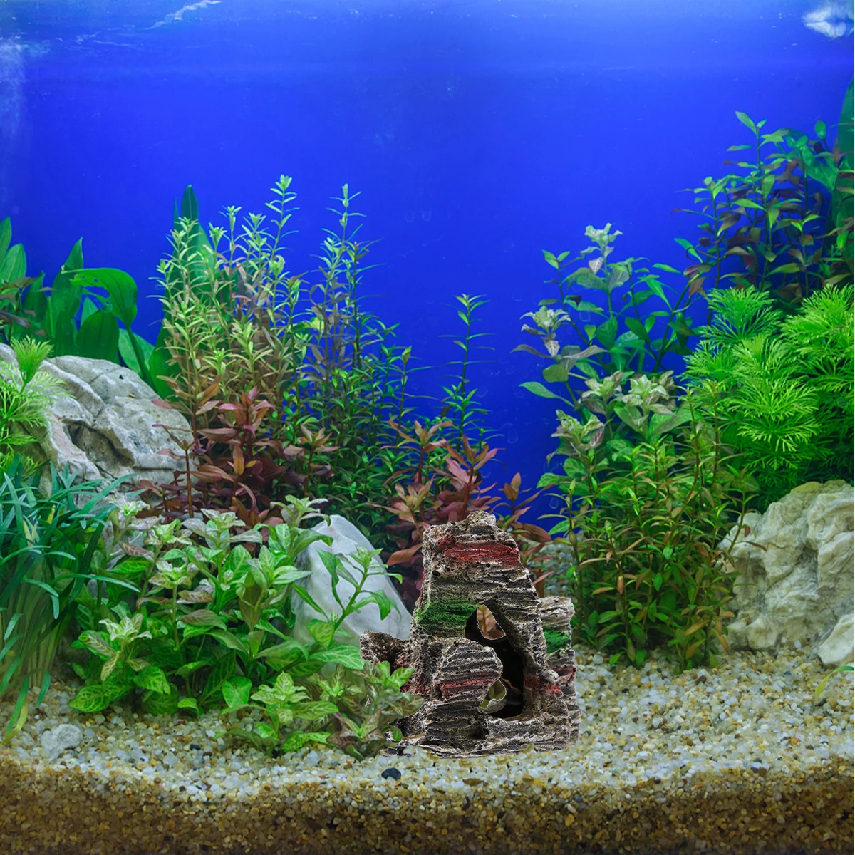 

Artificial Hill Reptile Case Decor Decor Fish Tank naments Resin Vivid Detailed Safe Durable Terrarium Decorations