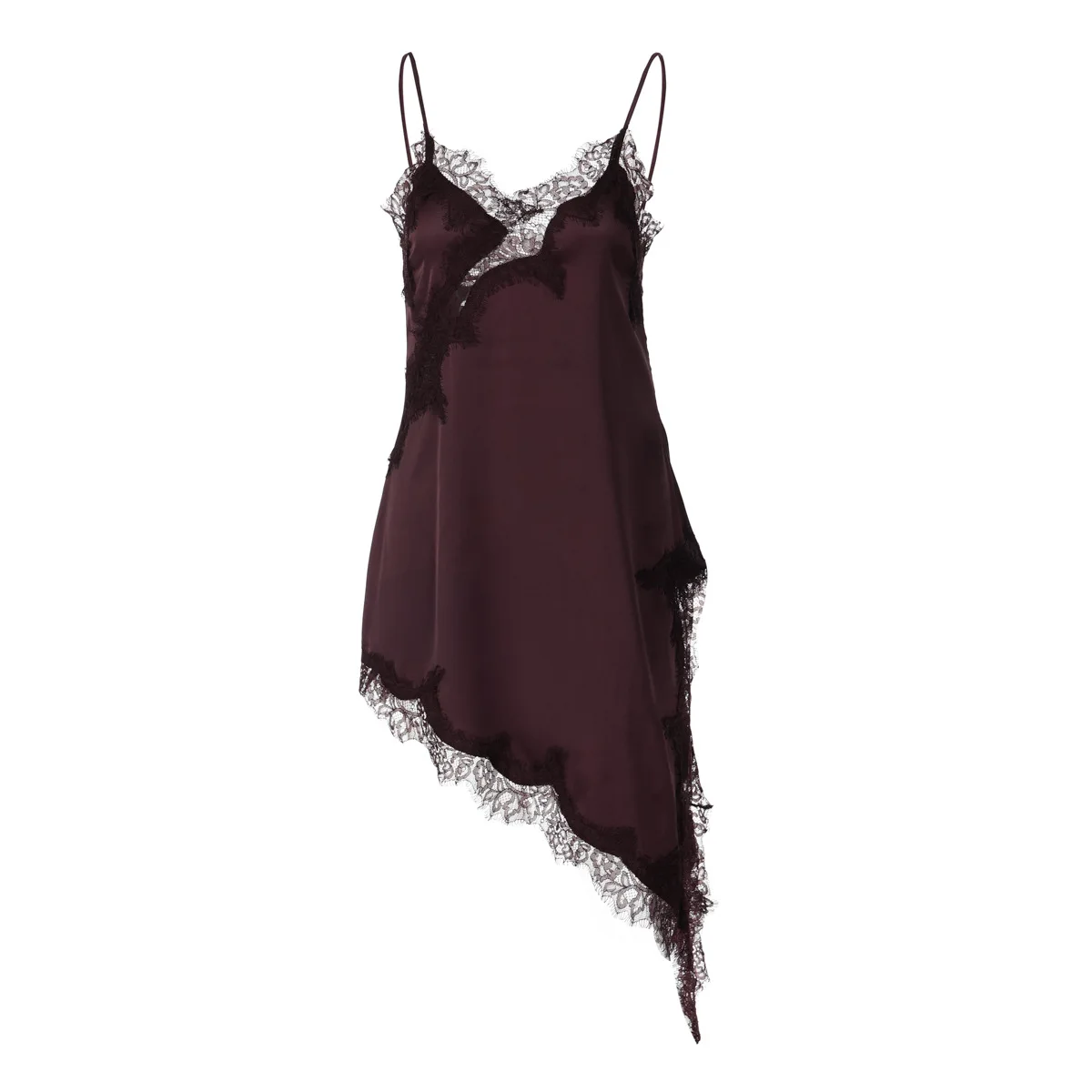 DSMTRC Summer Solid Sleeveless Asymmetry Dress Women's Sexy Lace Splicing Dresses Backless Slim Female Party Sling Mini Vestidos