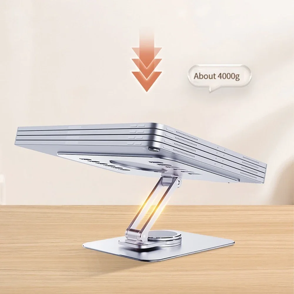 Tablet Stand 360° Rotation Desk Riser Multi-Angle Height Adjustable Dock Aluminum Foldable Holder for Ipad Xiaomi Tablet Laptop