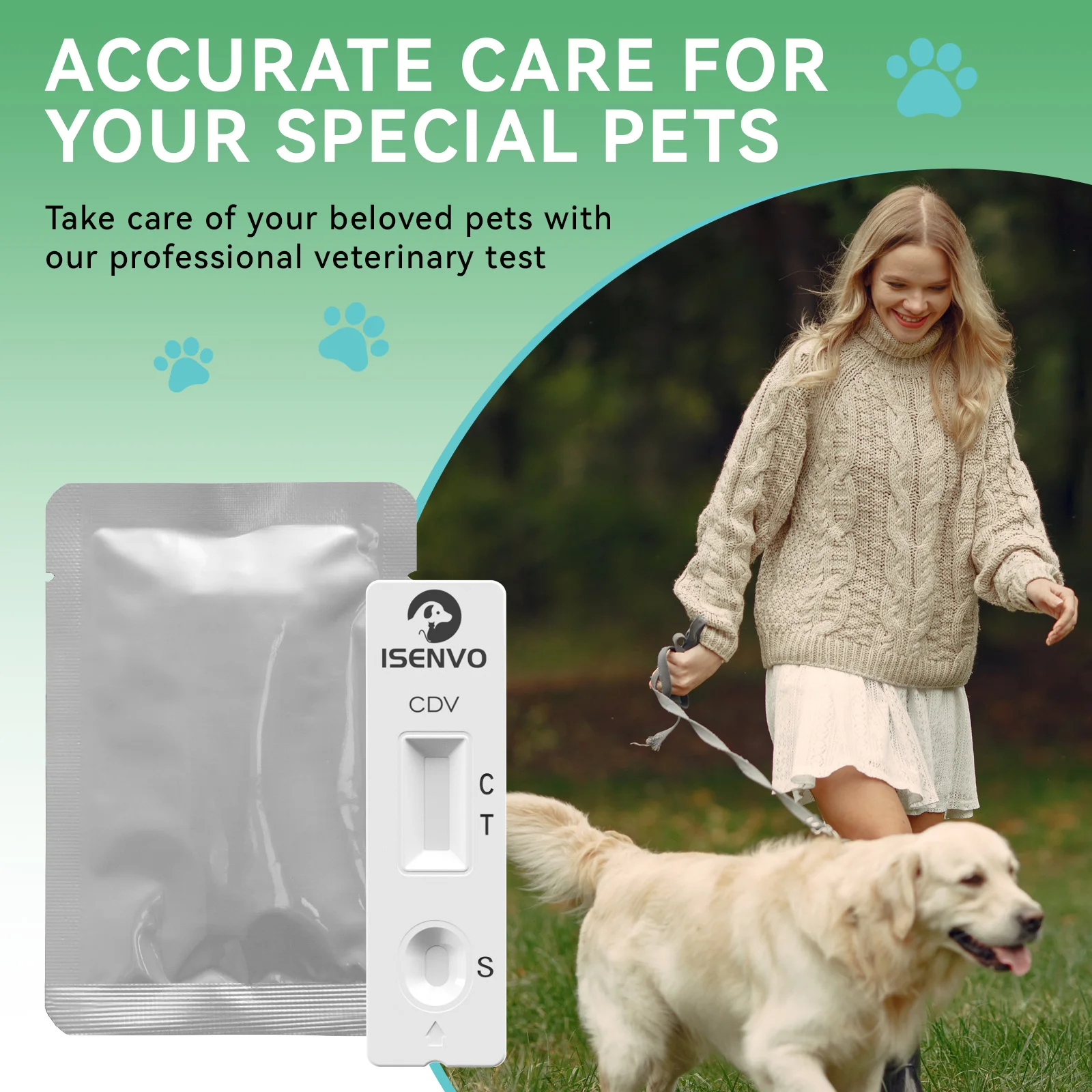 CDV Canine Distemper Virus Test Kit, Fast Rapid Test Kit Pet Home Detection For Dogs