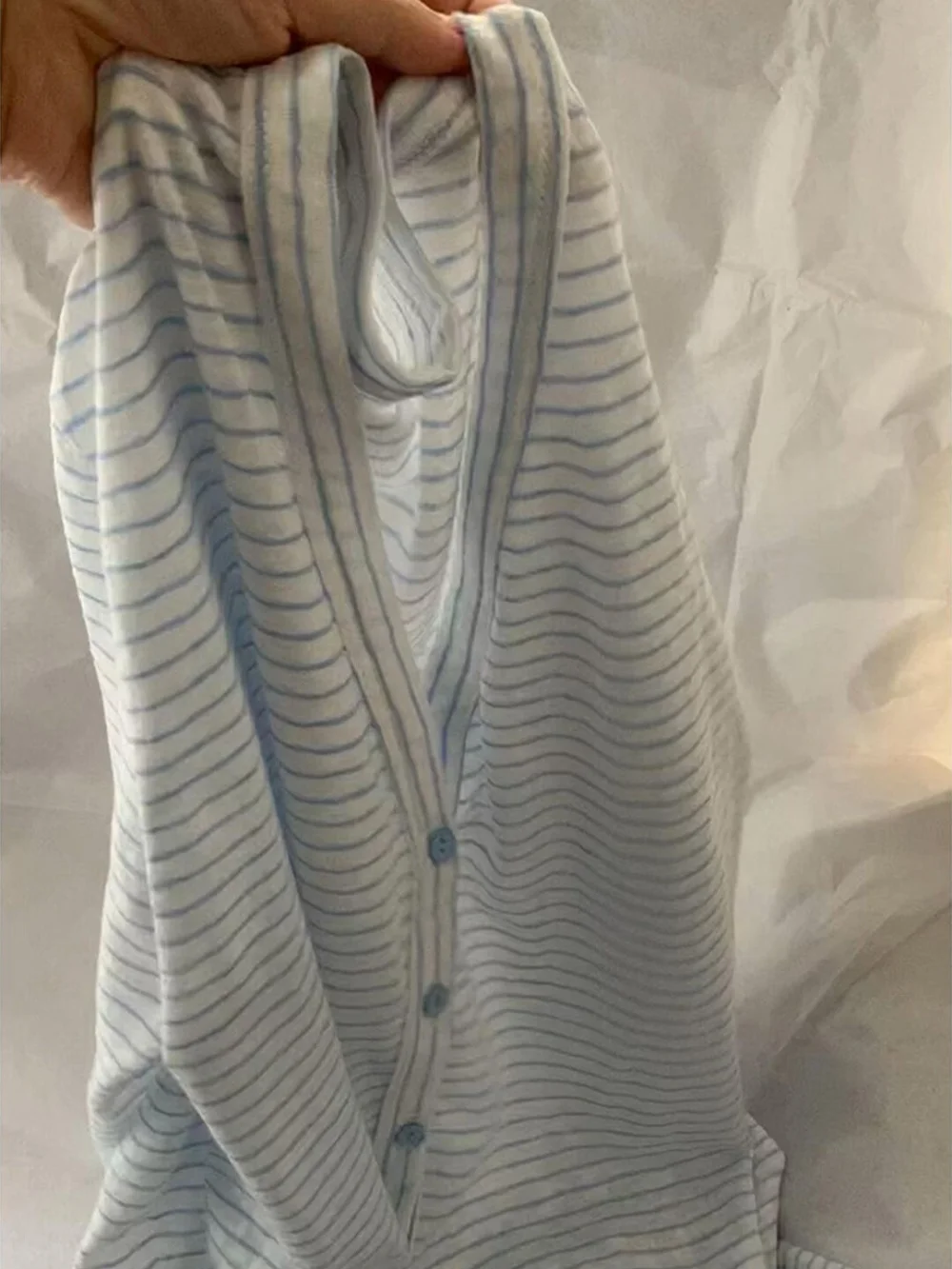 

Korean College Sweet Color Blo Stripe Knitted Open Cardigan Loose Fit Long Sve ex Spring Autumn Slimming Top