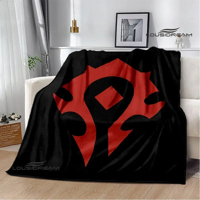 

Game World of Warcraft Printed Blanket Kids Warm Blanket Flannel Soft and Comfortable Blanket Home travel blanket birthday gift