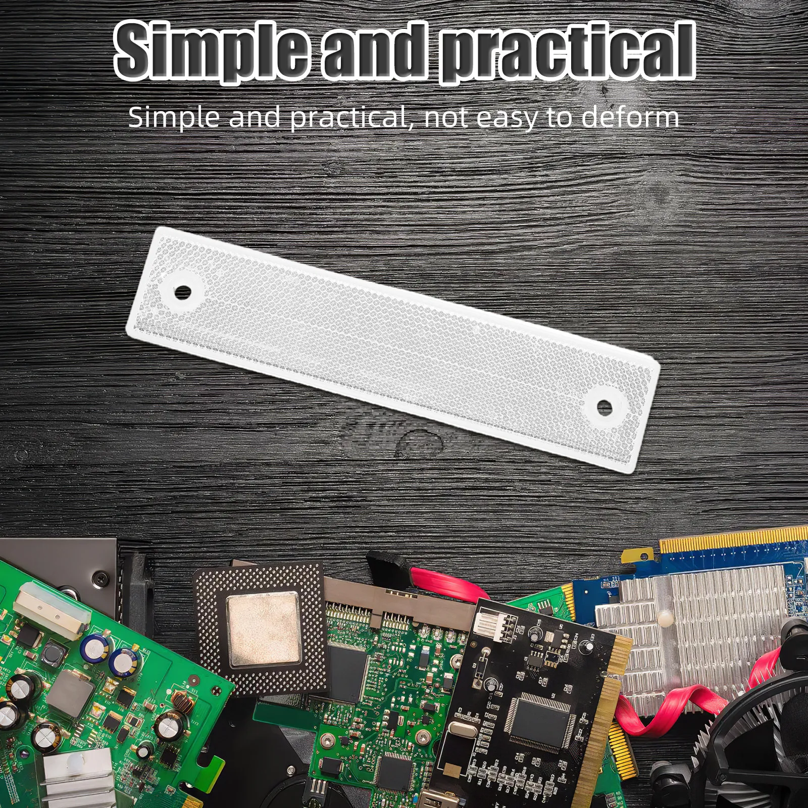 Photoelectric Sensor Reflector Rectangle 180x40mm Compact Retro Reflective Panel for Industrial Automation Photoelectric Beam