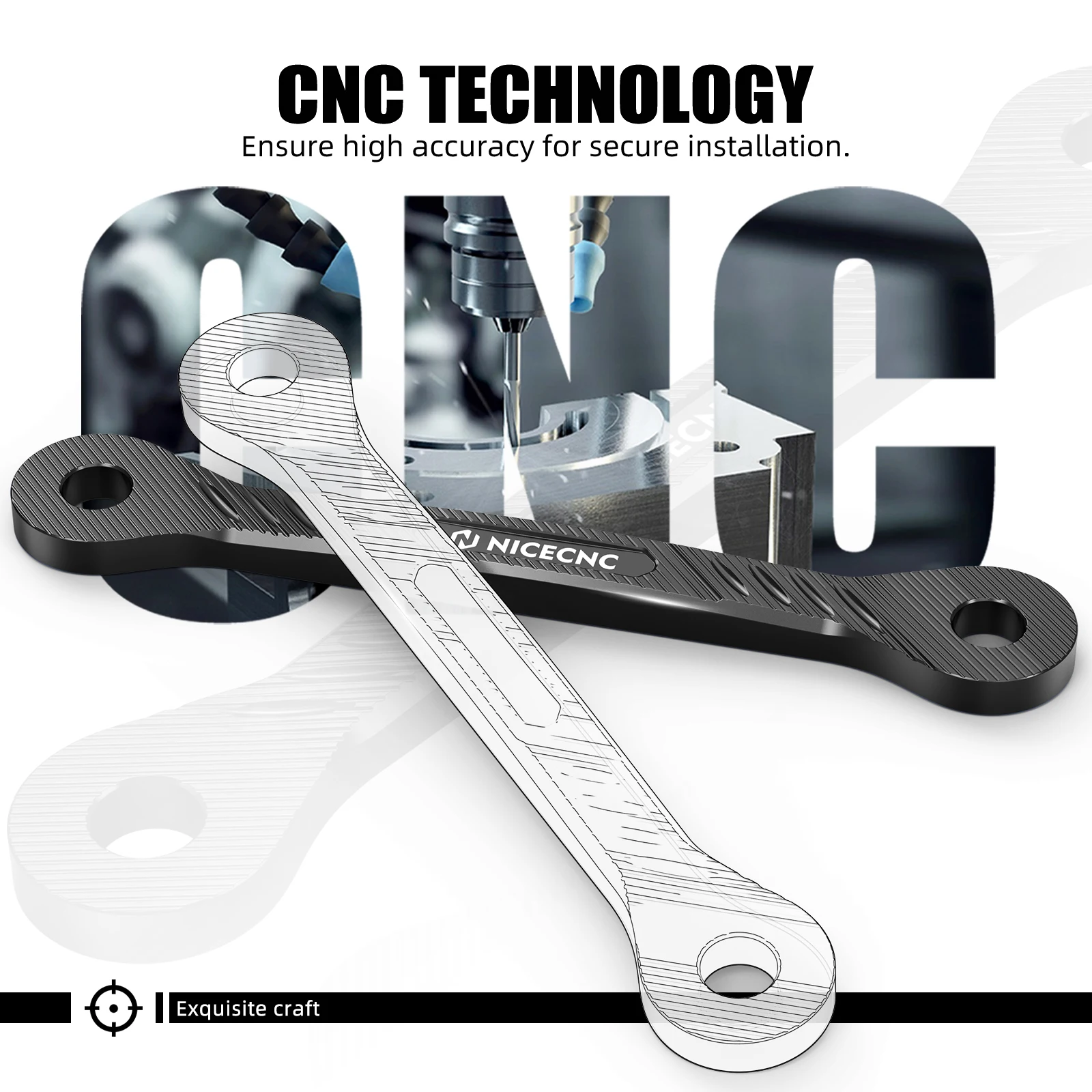 NICECNC Verstellbarer Seitenständer-Verlängerungssatz 38mm 1,5 Zoll für Yamaha Tenere 700 /XTZ700 19-2024 Tenere 700 Zubehör – Detail 3