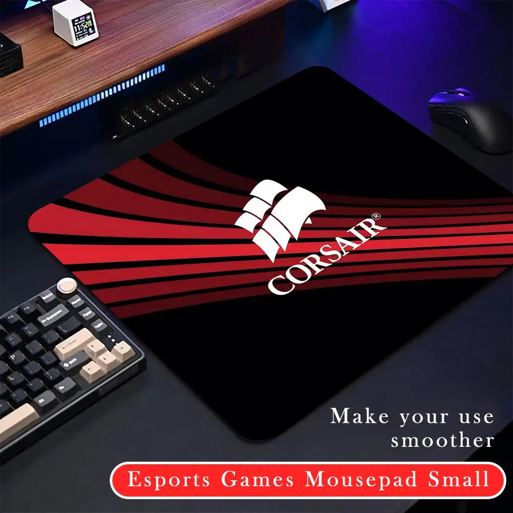 C-CORSAIRES Mouse Pad Rubber Small mouse pad CSGOs desktop computer office keyboard e-sports ROGs game