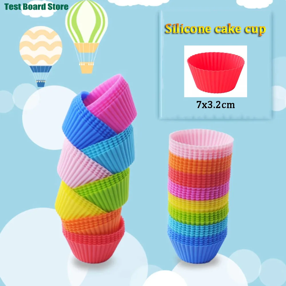 

5/10/20pcs Silicone Cupcake Baking Cups Reusable Non-stickMuffin Cupcake Liners Holders Molds Home Bakeware