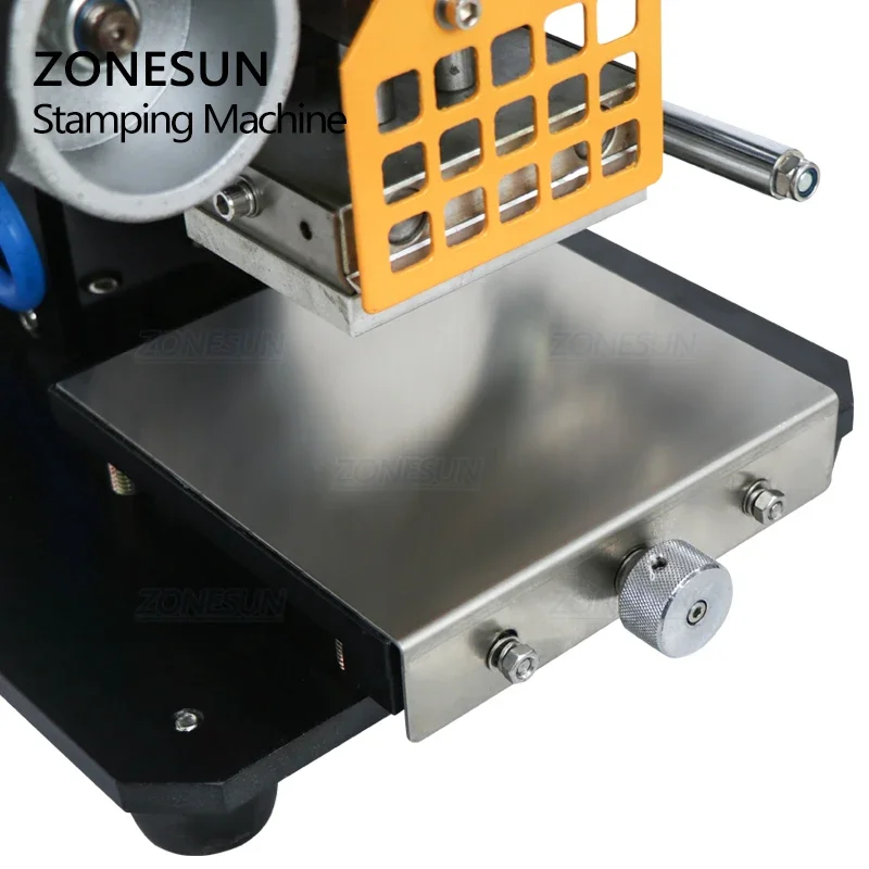 ZONESUN ZSP- 980K Automatic Stamping Machine leather LOGO Creasing machine stamper High speed name card Embossing machine