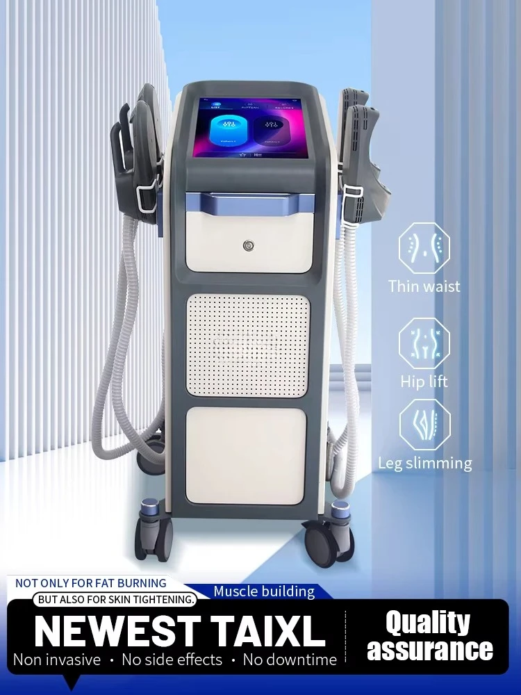 RF Body Sculpting Machine with 2/4 Handles New EMS Firming Weight Loss Device Targets Armpit-ZA Plug