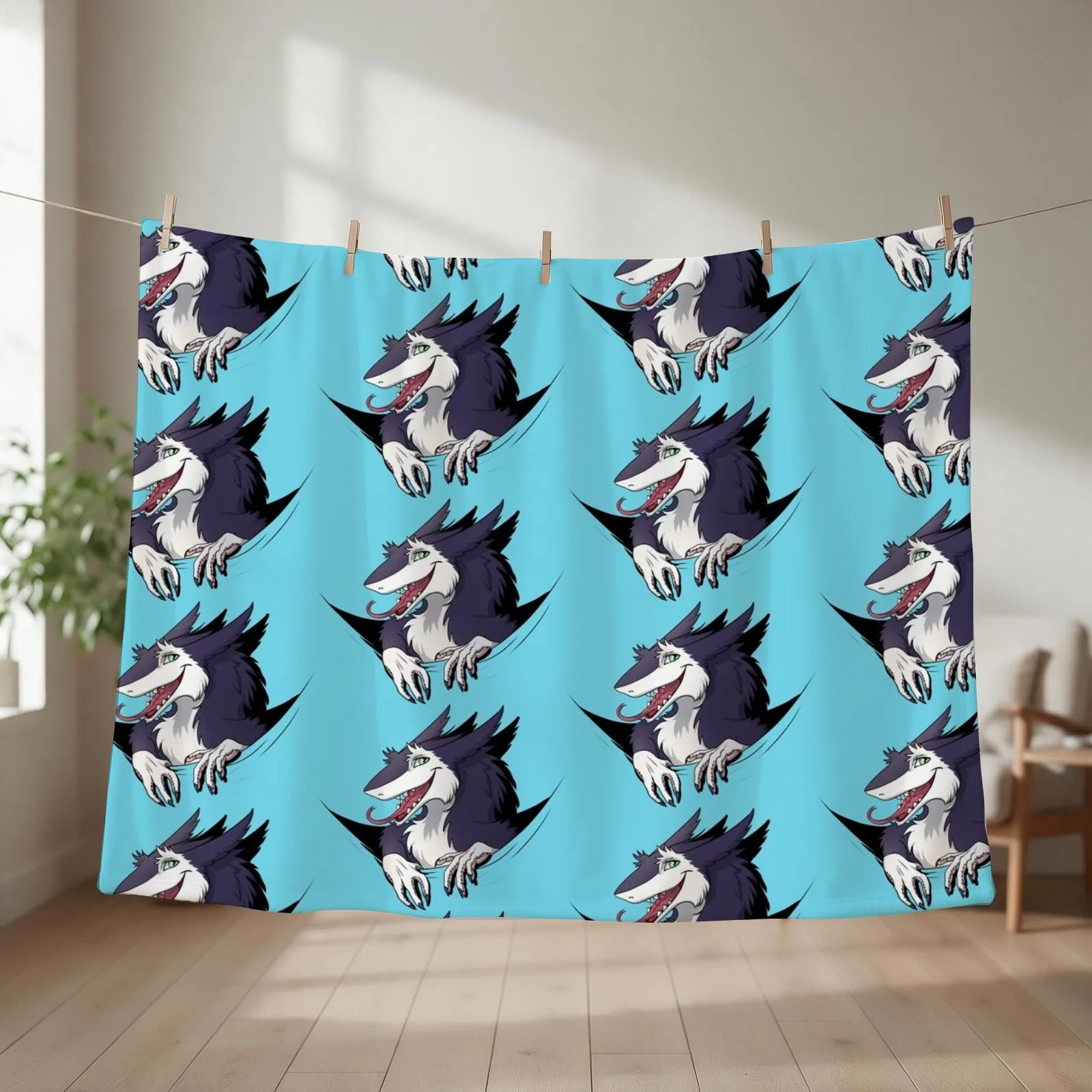 Pocket Sergal Throw Blanket Sleeping Bag for sofa Luxury Throw Soft Big Blankets