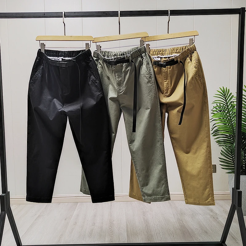 

Мужские модные повседневные рабочие брюки: Новинка весенней коллекции, превосходное качество, прямой крой, длинные штаны от Transcription