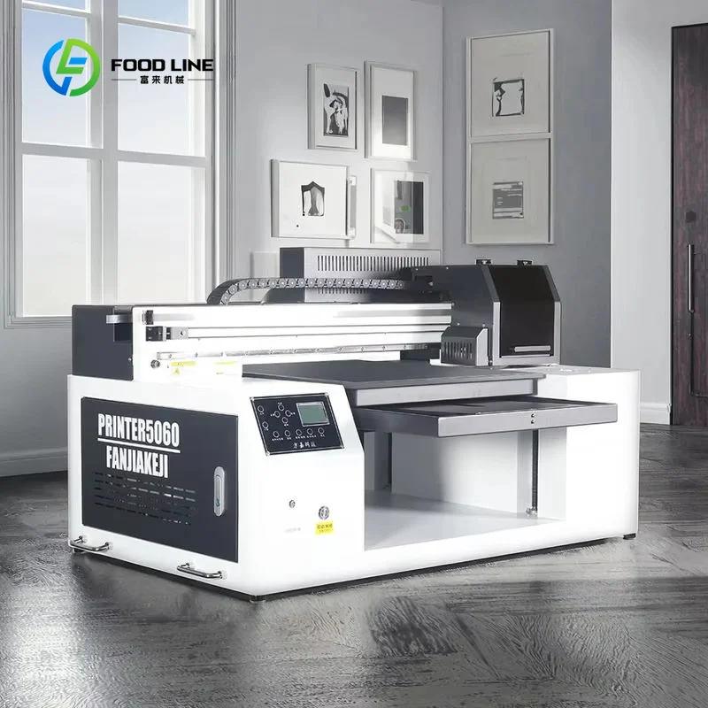 Customized A2 UV DTF Flatbed Printer Commercial Dual Head for Glass, Leather, and Packaging Products - Factory Direct Custom