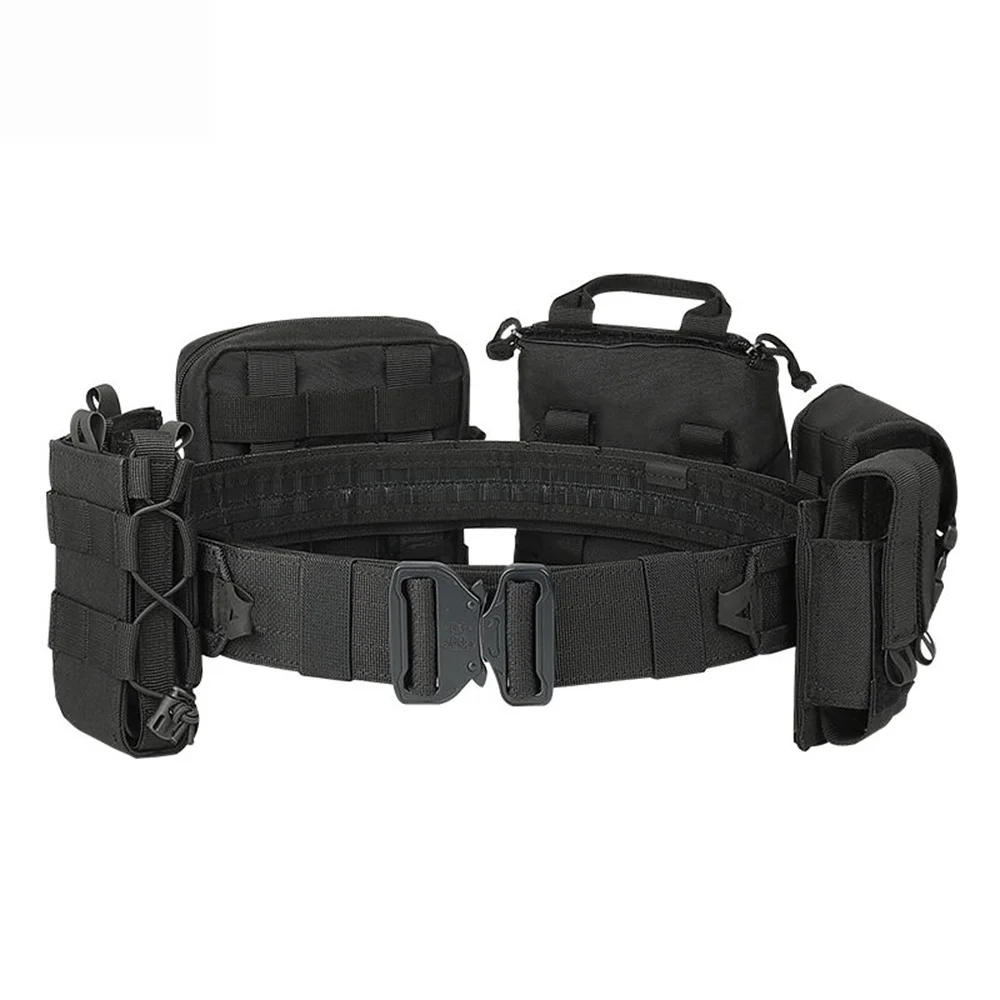 multi funcional tactical patrol belt destacavel e ajustavel ao ar livre conjunto de pecas 01