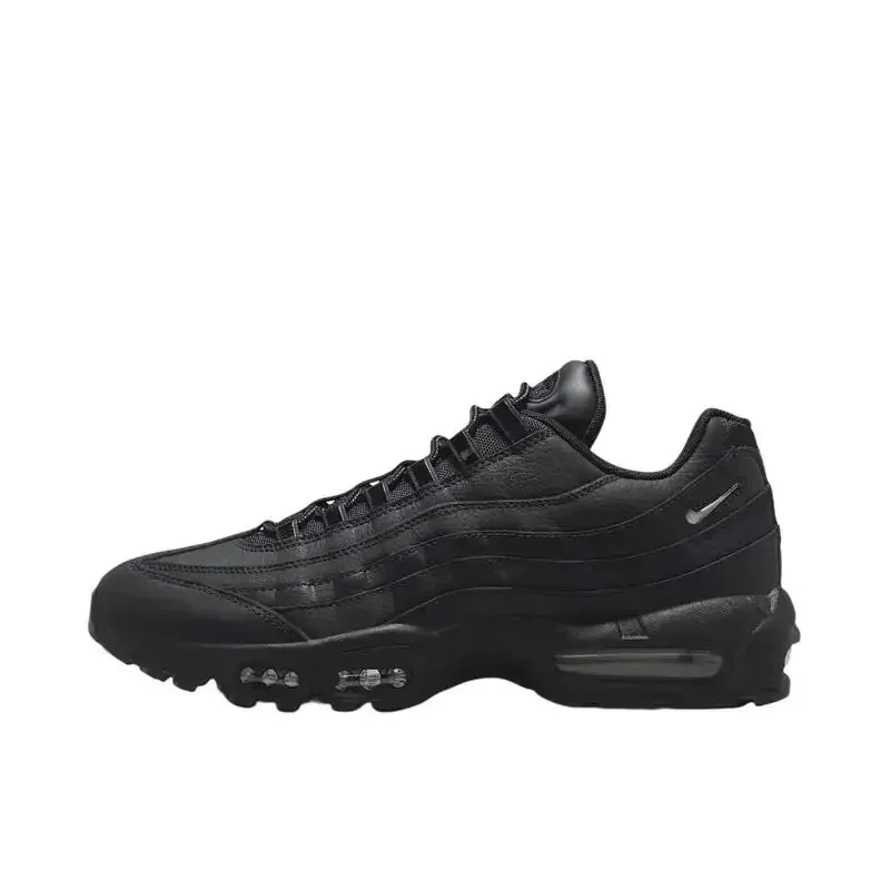 Nike Air Max 95 Triple Black Original Retro Men Women Running Shoes Low-top Anti-slip Shock Absorption Casual Sneakers Men Women