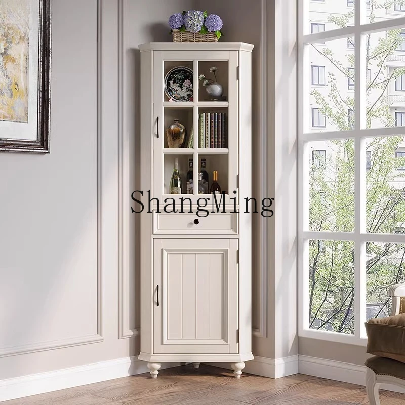 

ZYY household pure solid wood corner locker corner triangle storage locker