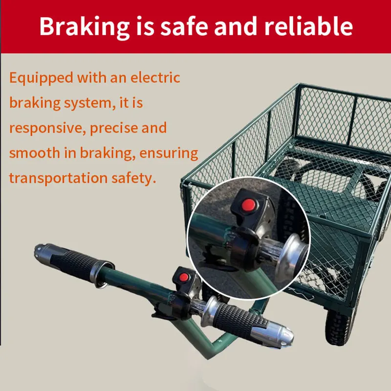 24V Heavy-duty Steel Garden Vehicle - High-efficiency Garden Aid Vehicle