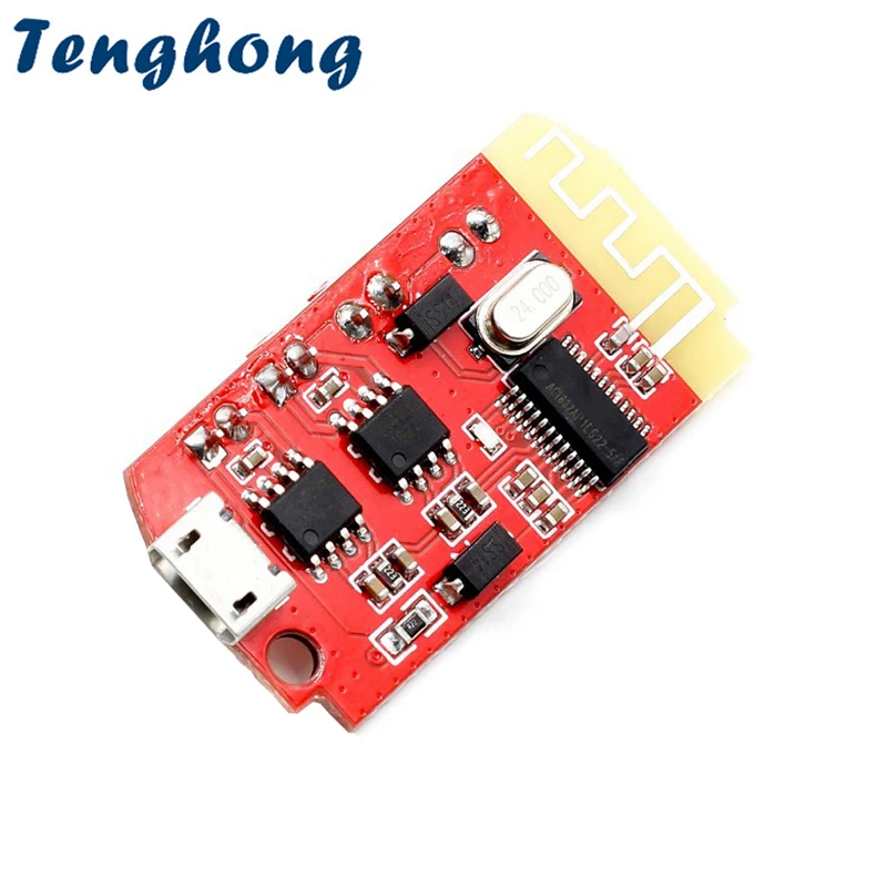 

Tenghong 1pcs Buletooth 4.2 Stereo Amplifier Board 5W*2 With USB Sound Card 3.7-5V Charging Power Audio Module Modified Speaker