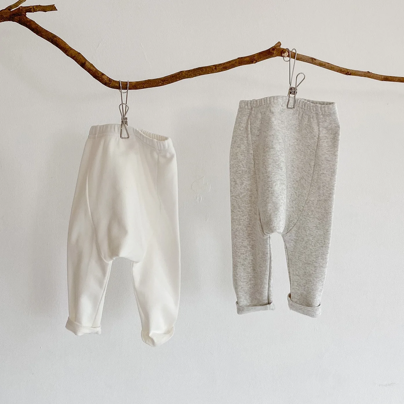 2025 Fall New Arrival Baby Girls Big Butt Pants Cotton High-Waist Long Pants Tights Versatile Elastic Pants