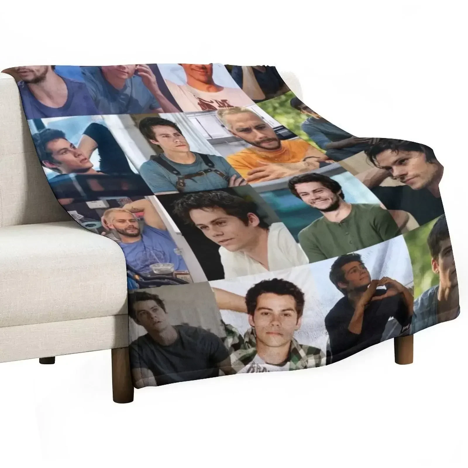 

Dylan Obrien Collage Throw Blanket Air Conditioner Soft Blanket for Office Home
