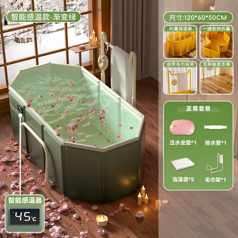 Bañera plegable para el hogar para adultos/niños, invierno, doble, pareja, baño de sitz disponible.
