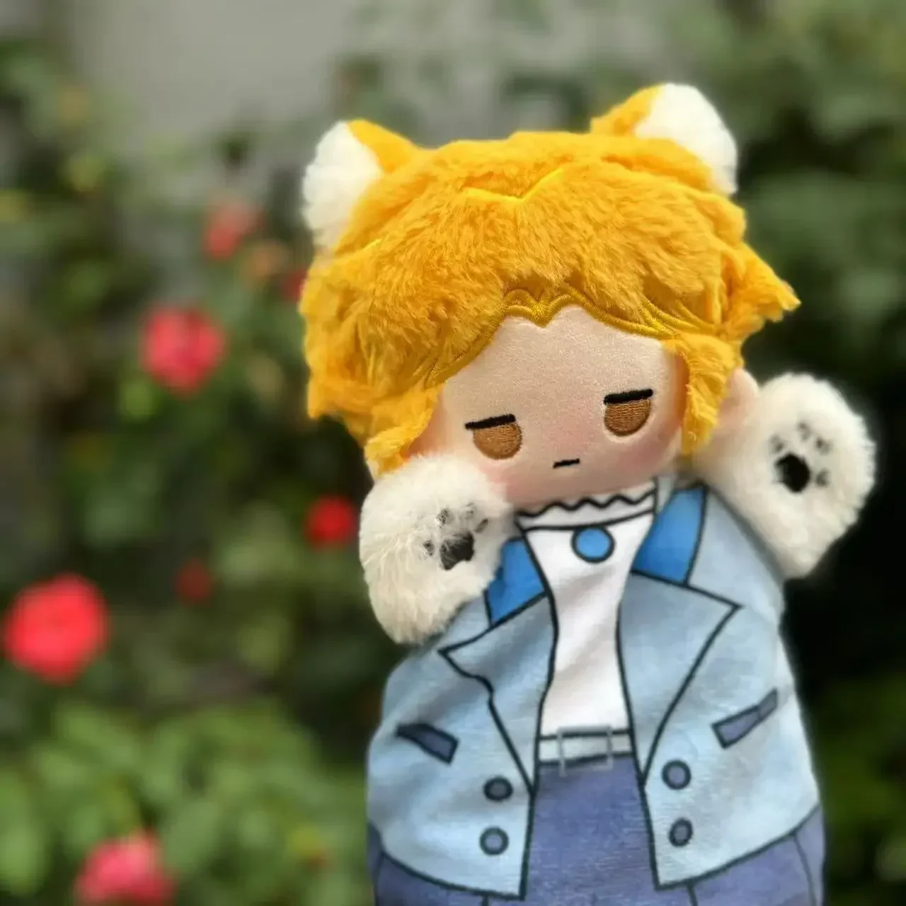 Game Identity V Freddy Riley Lawyer Soft Hand Puppets Short Plush Cotton Doll Cosplay Birthday Toys 25cm