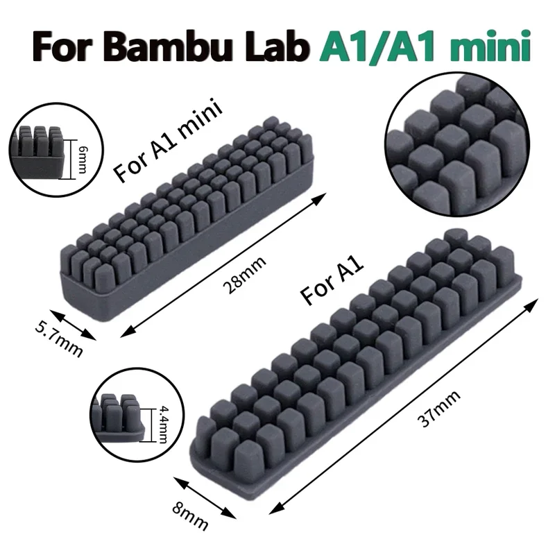 Nozzle Silicone Brush for Bambu Lab A1/A1mini Cleaning Brush Hotbed Mounted Scrubbers Cleaner Tool for Bambulab 3D Printer Parts