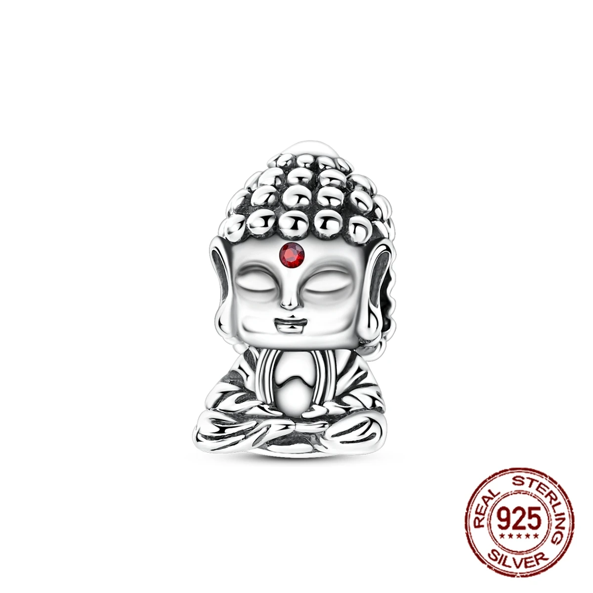 Zawieszka w kształcie Buddy Siakjamuniego ze srebra próby 925, pasująca do oryginalnych bransoletek z charmsami, damska biżuteria DIY, prezent.