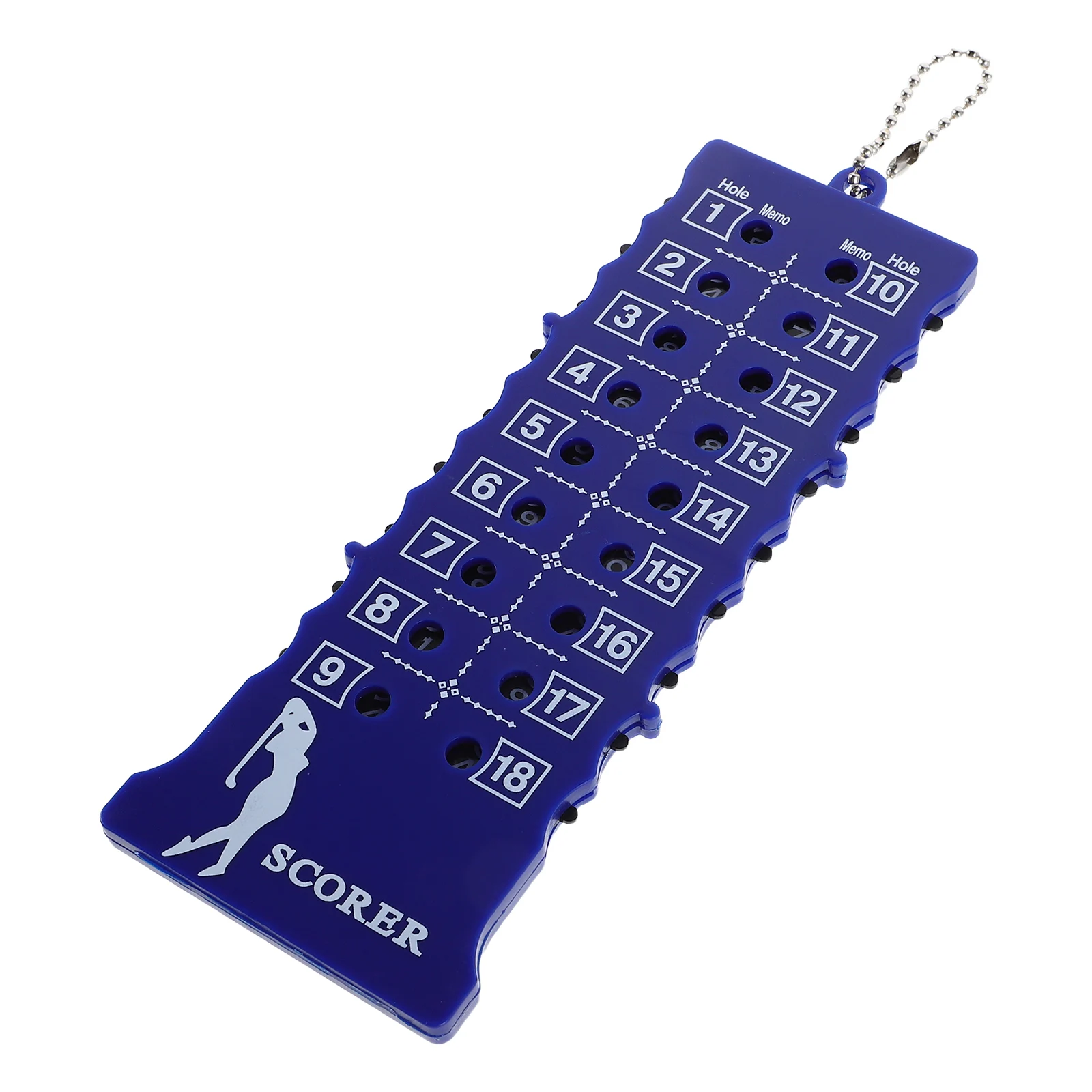 

1pc Golf Scoreboard Blue Plastic Portable 18 Holes Strip Scorekeeper Golfers Accurate Compact Golf Accessories