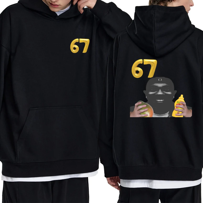 

Hot Rapper Kendrick Lamar 67 Mustard Mango print Hoodie Unisex harajuku Casual pullover Men women Fleece Long sleeve Sweatshirt