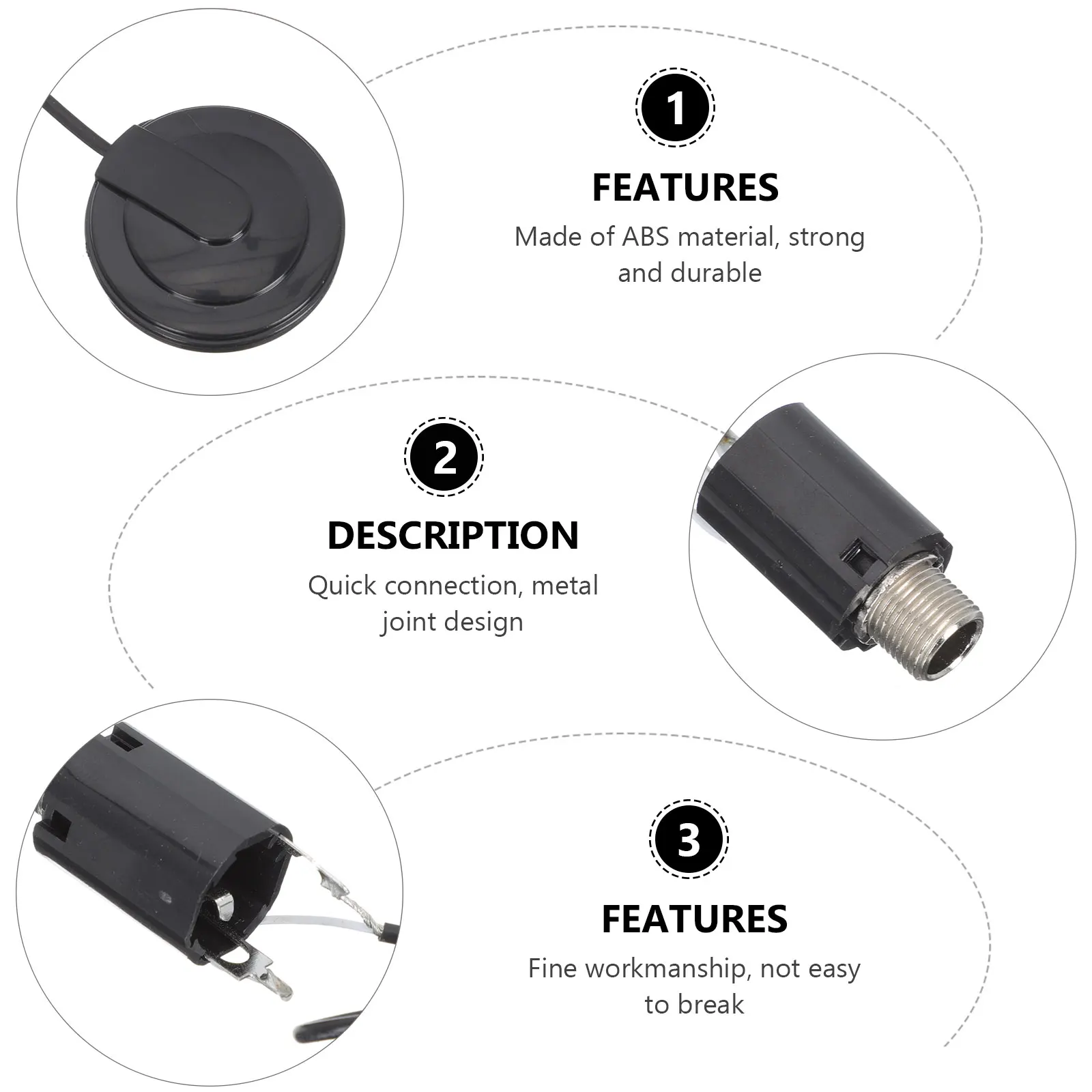 

1 set Guitar Pickup Tone Tuning Tool High Sensitivity Noise Reduction Durable Plastic Patch Pickup for Ukulele Instrument