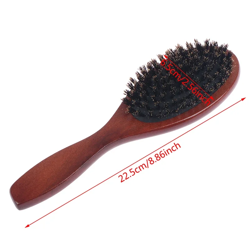 Natural Boar Bristle Hair Brush For Women Men Kid Soft Bristles Brush  Hair Comb Restore Shine Texture Wooden Handle Hairbrush