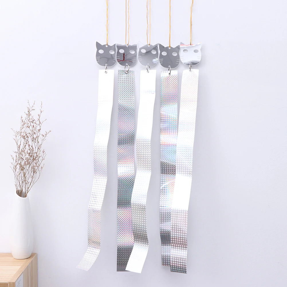 

5 PCS Bird Repelling Ribbon Scare Away Birds Scarer Reflective