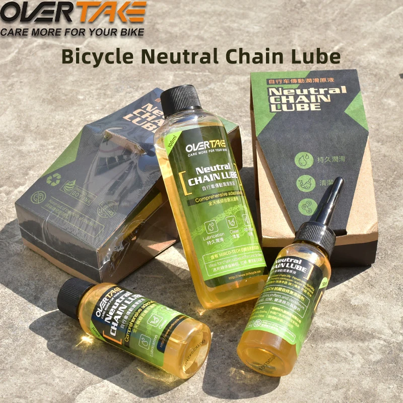 OVER TAKE Bike Ceramic Wax Chain Lube Neutral Chain Lube Long Lasting Chain Oil MTB Road Bike Waxy Dry Chain Gear Lubricant Lube