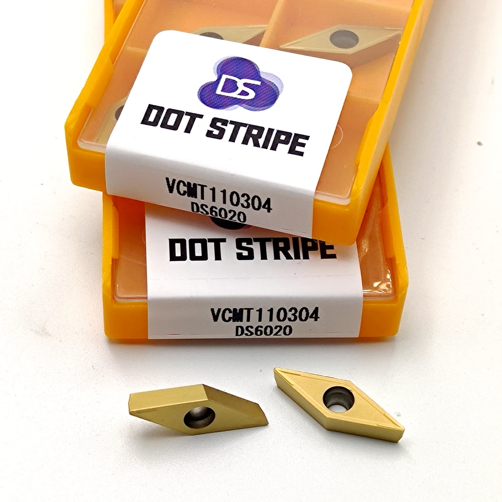 Inserto in metallo duro VCMT11T304 VCMT160404 VCMT160408 MA Fresa cilindrica per metalli Tornio Utensile per tornitura CNC