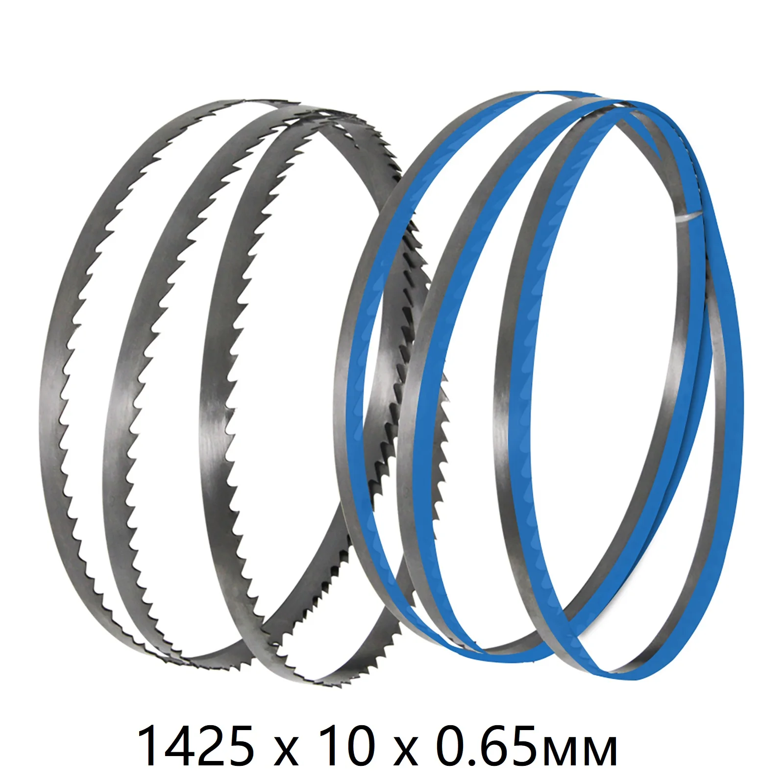 

2 шт., 56 дюймов, 1425 мм, полотно ленточной пилы, 1425x10x0,65 мм, TPI 6, углеродистая пружинная сталь для ленточной пилы, резки дерева, металла, пластика