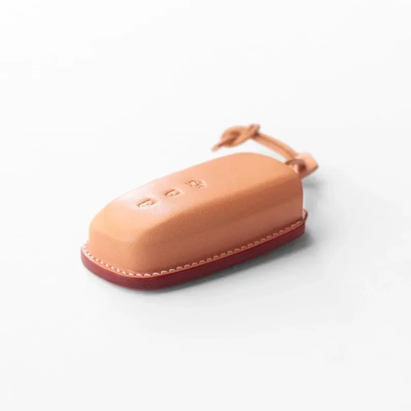 for Ford Mondeo Edge Mustang Handmade Vegetable Tanned Leather Key Bag Simple Texture Key Cover