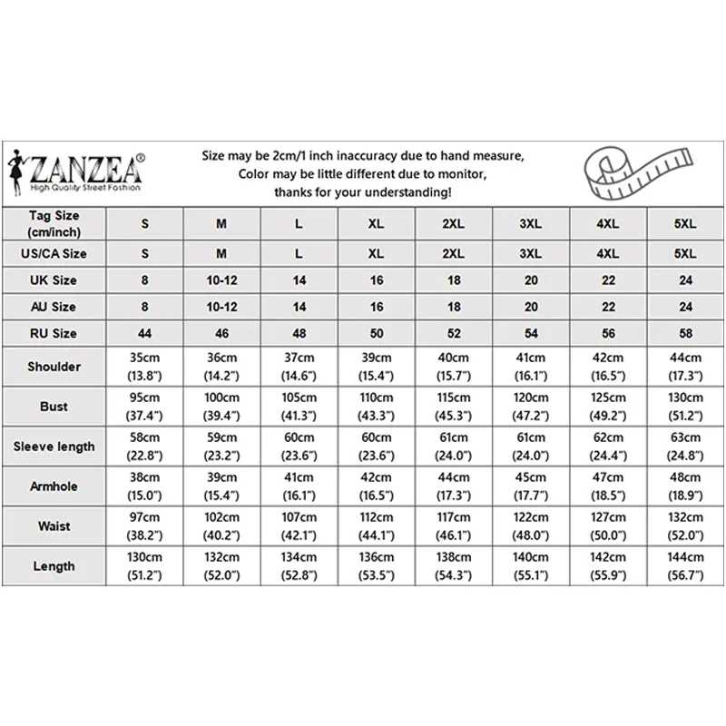 ZANZEA Damskie Sukienki Wiosna 2026 z Dekoltem O i Długim Rękawem Elegancka Muzułmańska Abaja Sukienka Ramadanowa Stylowa Sukienka Maxi z Falbanami Kaftan