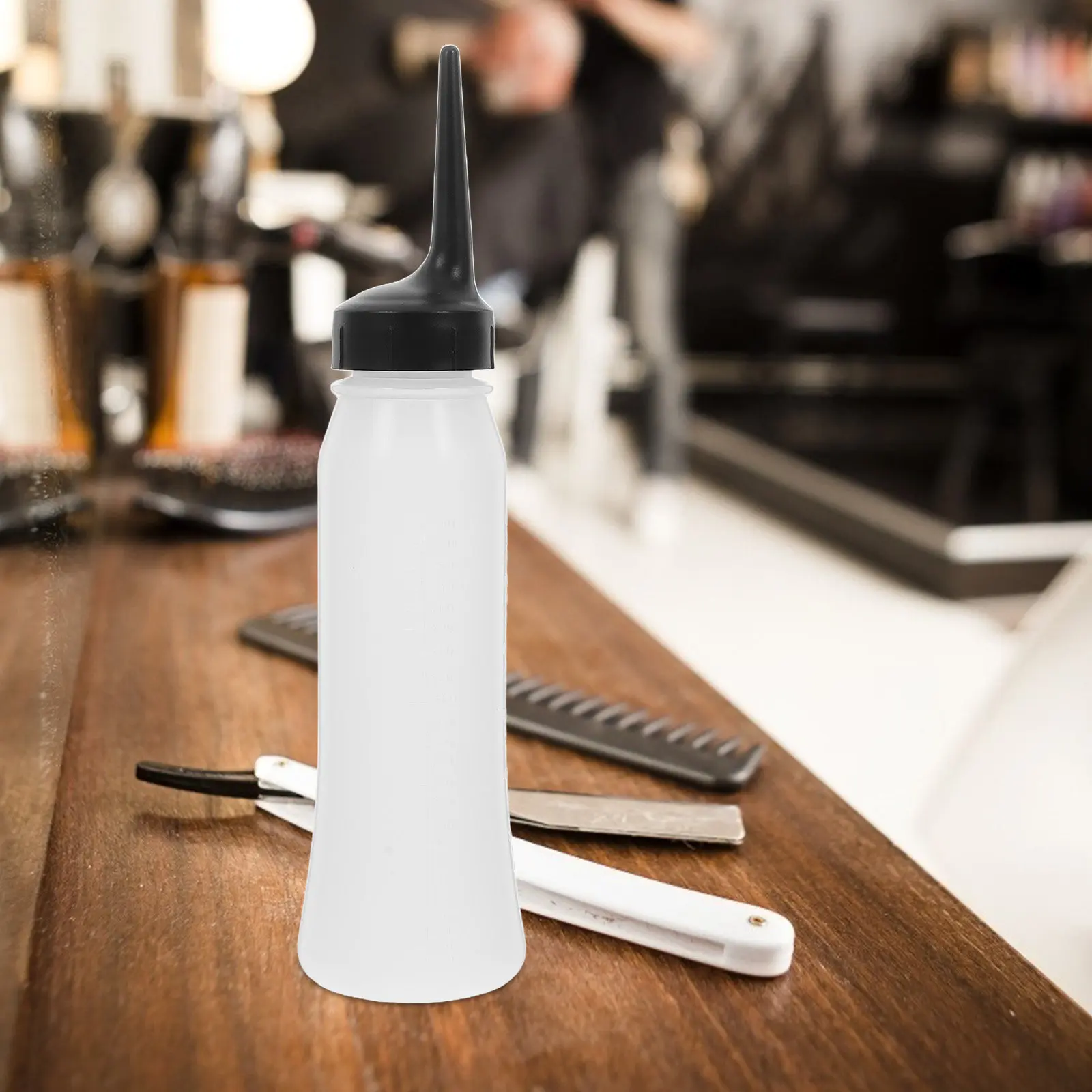 Hair Dye Applicator Bottles 3Pcs Refillable Measuring Bottles for Salon Color Shampoo Conditioner Oil