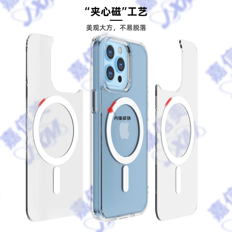 

Original Magsafe Phone Case Suitable for iPhone 16 Promax ,Creative Personality 13/14/15 Anti fall Protective Cover 12