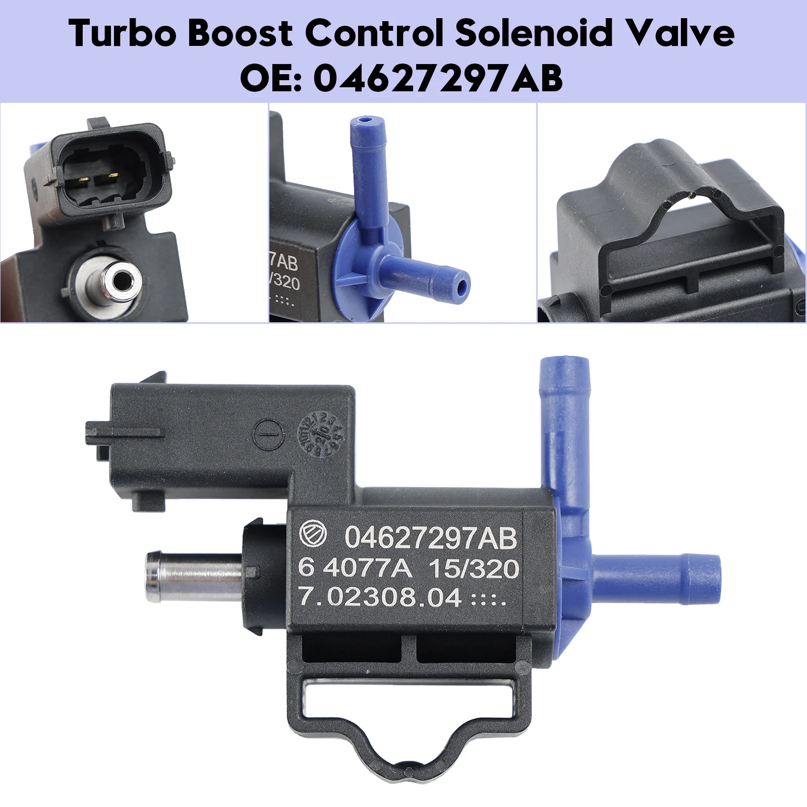 Artudatech Turbo Boost Control Solenoid Valve for Fiat 500X 124 Spider 1.4L 04627297AB