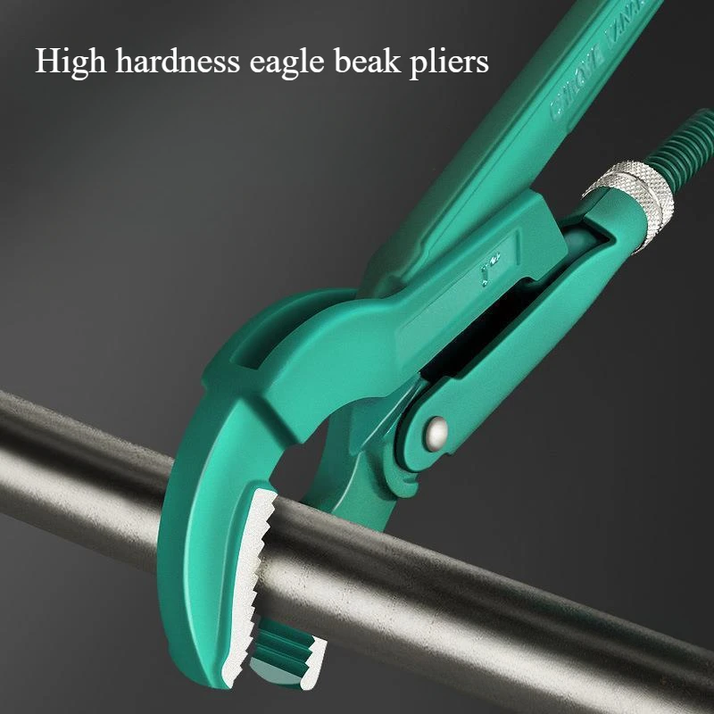 

Плоскогубцы с орлиным клювом 45. ° Регулируемый трубный ключ тяжелого типа, ручной инструмент для механиков, автомобильной механической мастерской