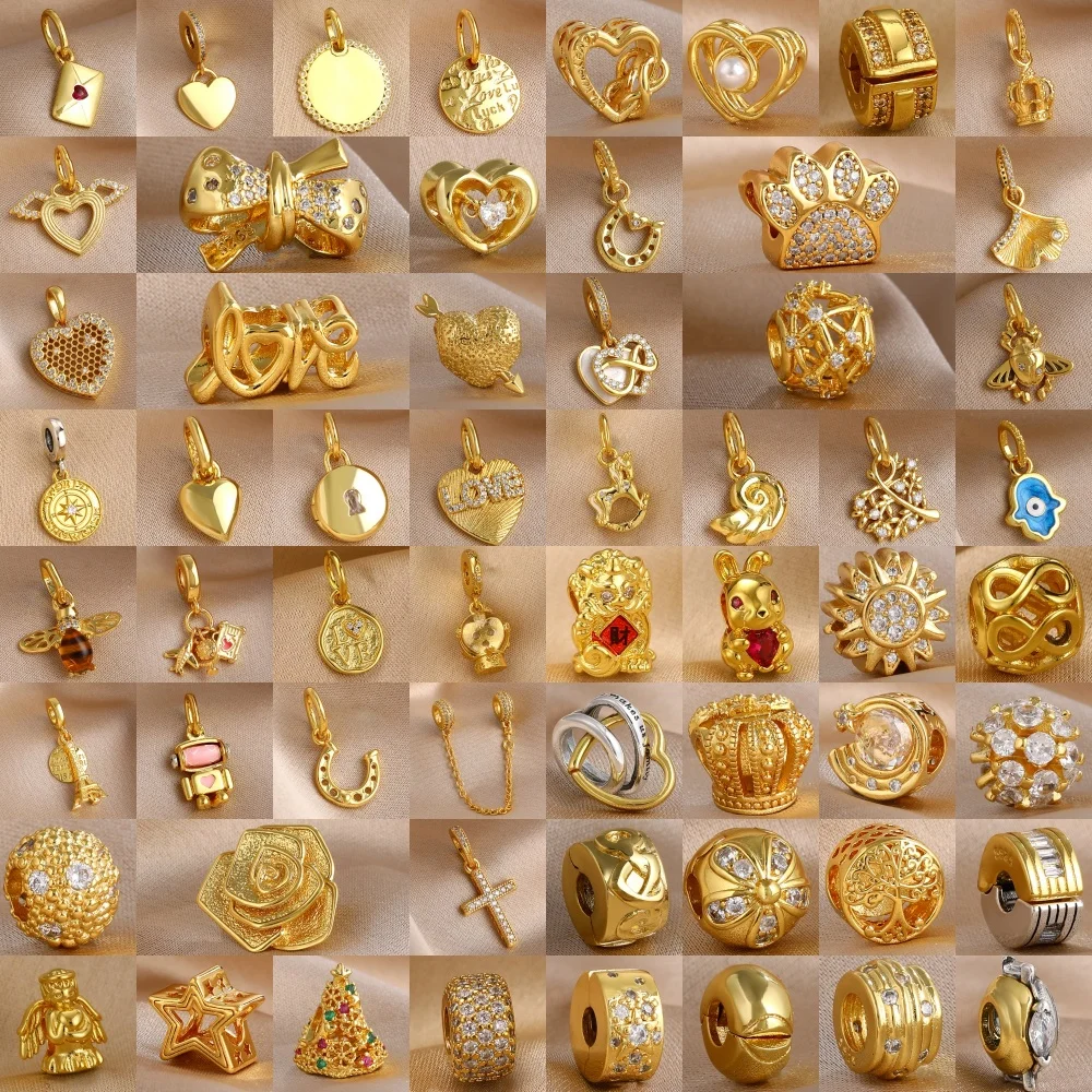 

Hot Selling 925 Silver Heart Shape,Dog Paw,Bead Cross,Wooden Pendant Suitable Original Bracelet DIY Accessories ExquisiteJewelry