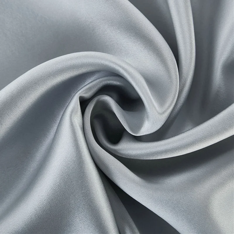 Pure Silk 100% Pure Silk Mulberry Silk Pure Color Multi-color Width 114 cm Plain Crepe Satin Haute Couture Fabric For Women 1 M