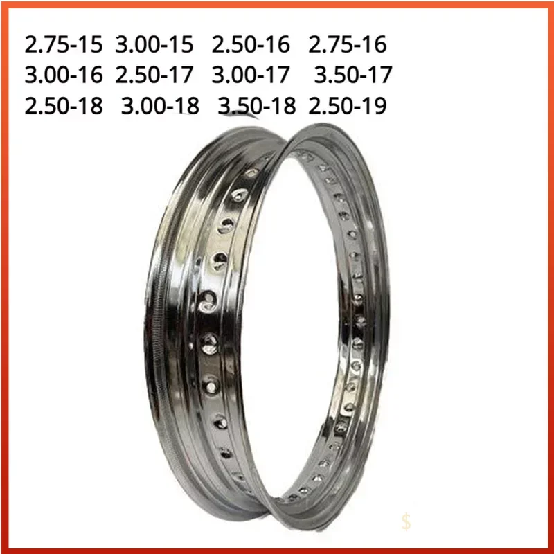 Motorcycle Spinning Steel Ring with 36 Holes, 2.50/3.00-15/2.50/2.75/3.00/3.50-17/2.50/3.00/3.50-16/2.50/3.00/3.50-17