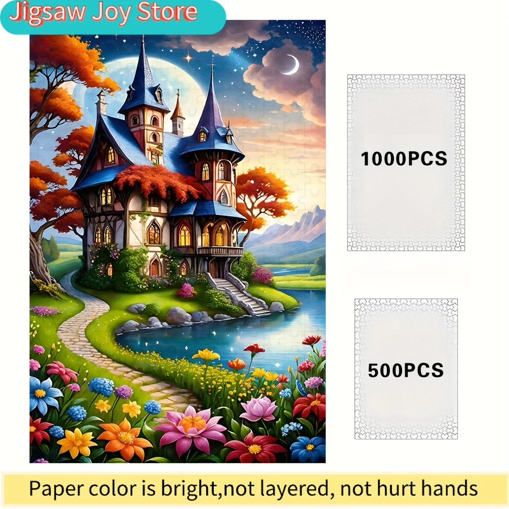 Puzzle per Adulti da 500 Pezzi |   Gioco familiare divertente e di alta qualità, ideale per compleanni, Natale, Halloween e come regalo, L