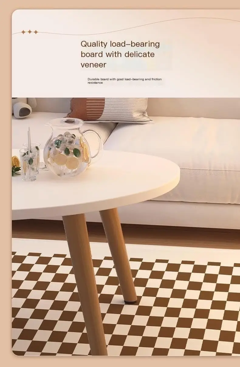 Formwell 70x40cm top Mango-Shaped Oval Coffee Table Tea Table Side Table Sofa Table Accent Table for Living Room easy assembling