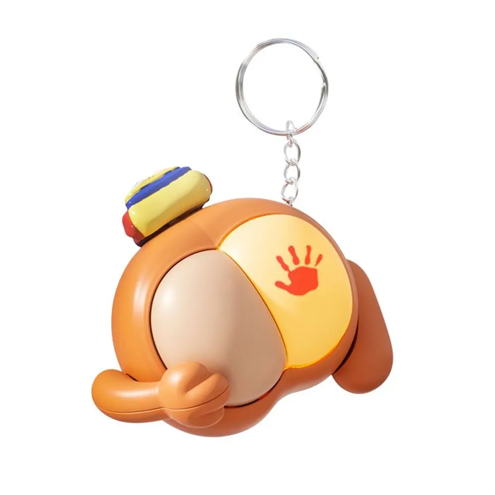 Мультяшный брелок-непоседа, музыкальные огни, брелок для снятия стресса, декомпрессионные игрушки, ключи, кнопка, игрушка для снятия тревоги при времени