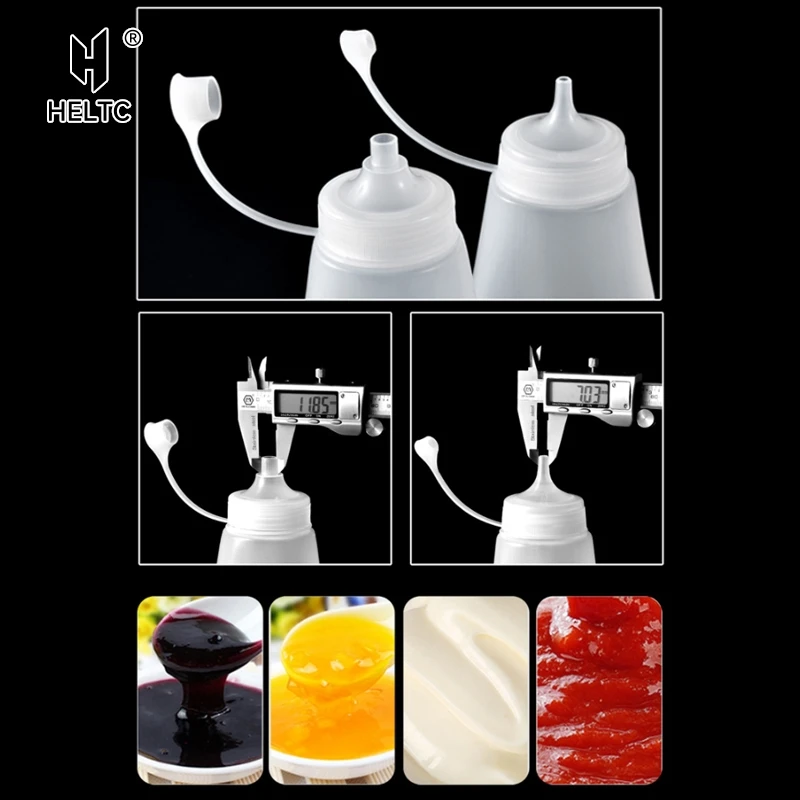 

550/680ML Squeeze Sauce Bottles Condiment Dispenser Large Mouth Dustproof Kitchen Seasoning Salad Sauce Olive Oil Bottle