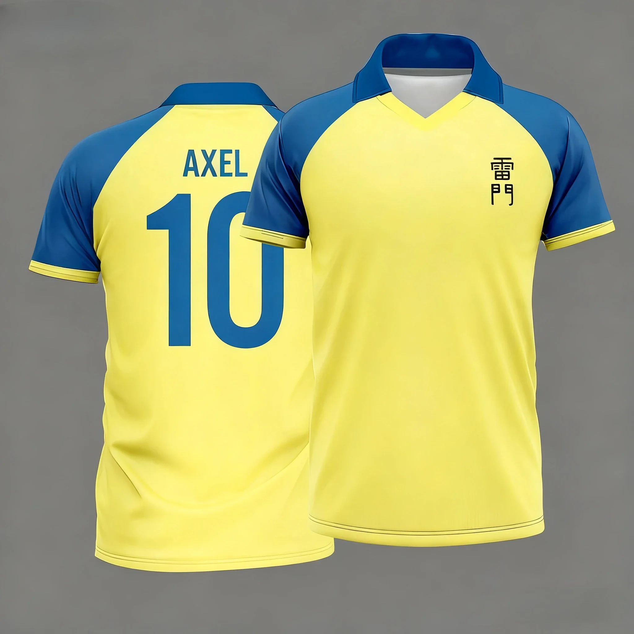 Japan Soccer Anime Polo Shirt Inazuma Eleven Kaio Boys Girls Clothes Sports Casual Breathable Quick-Drying Daily Training Top image 2