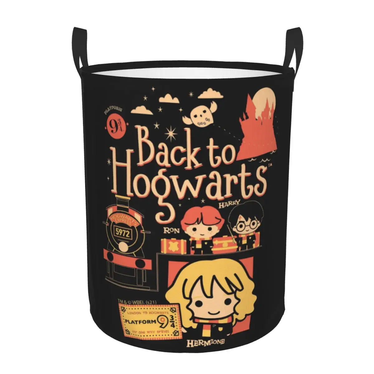 Cesta de Almacenamiento de Juguetes Mágicos de Harry Potter, Organizador de Juguetes para Decoración de Casa de Juegos, Cestas de Regalo, Cestas para Ropa Sucia