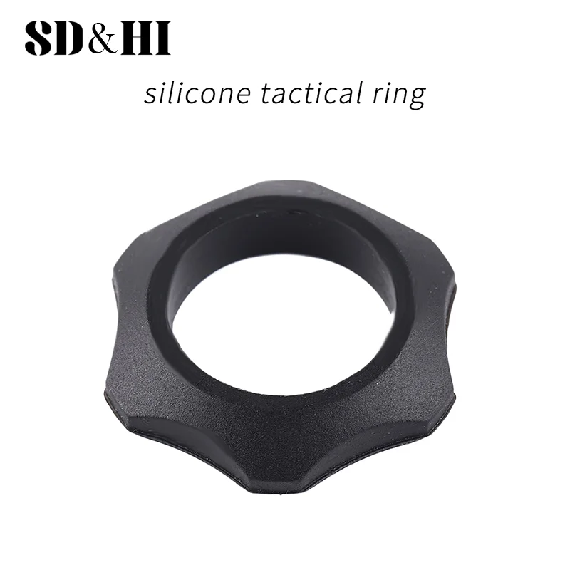 1Pcs Flashlight Ring Grip Anti-slip Finger Ringsilicone Tactical Ring For Flashlight Adapter Holder Tactical Accessories